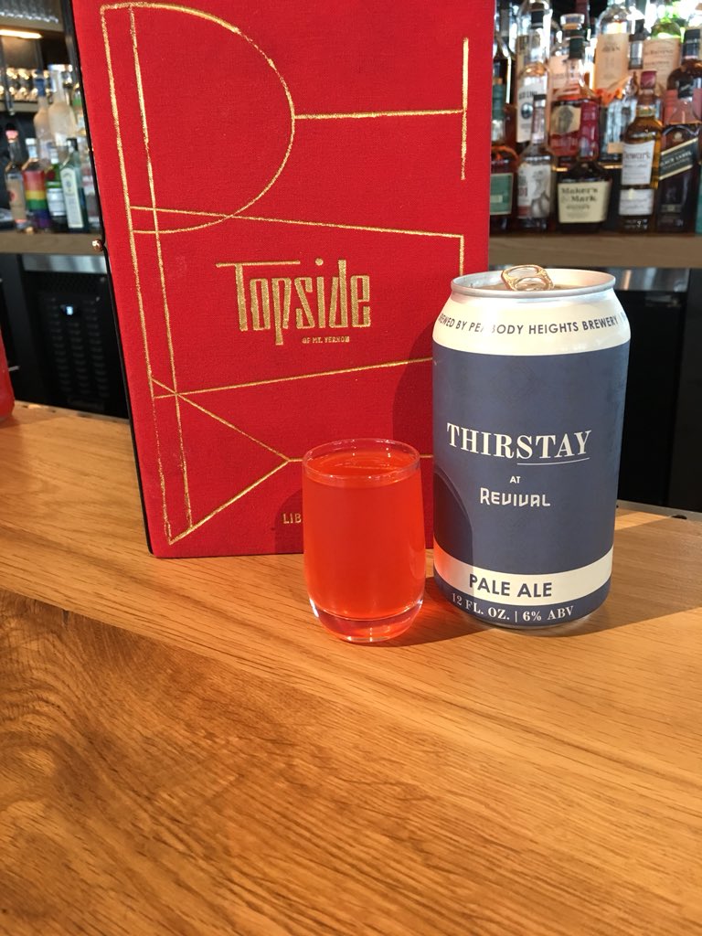 gavinskimball's tweet photo. Enjoying #Negroniweek @Topside of Mt Vernon at Hotel Revival. Great take on a boilermaker Negroni. @peabodyheights @campari #camparirep https://t.co/TtW8mEYvVz