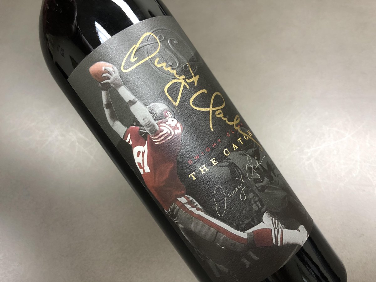 Vintage99Label's tweet photo. We are honored to have designed and worked with Dwight Clark and @ToppingLegnon to create "The Catch" wine label just last year. He will be missed!

https://t.co/7smnn4Gk1c

#design #winelabels #dwightclark https://t.co/aZa5A1z7wB