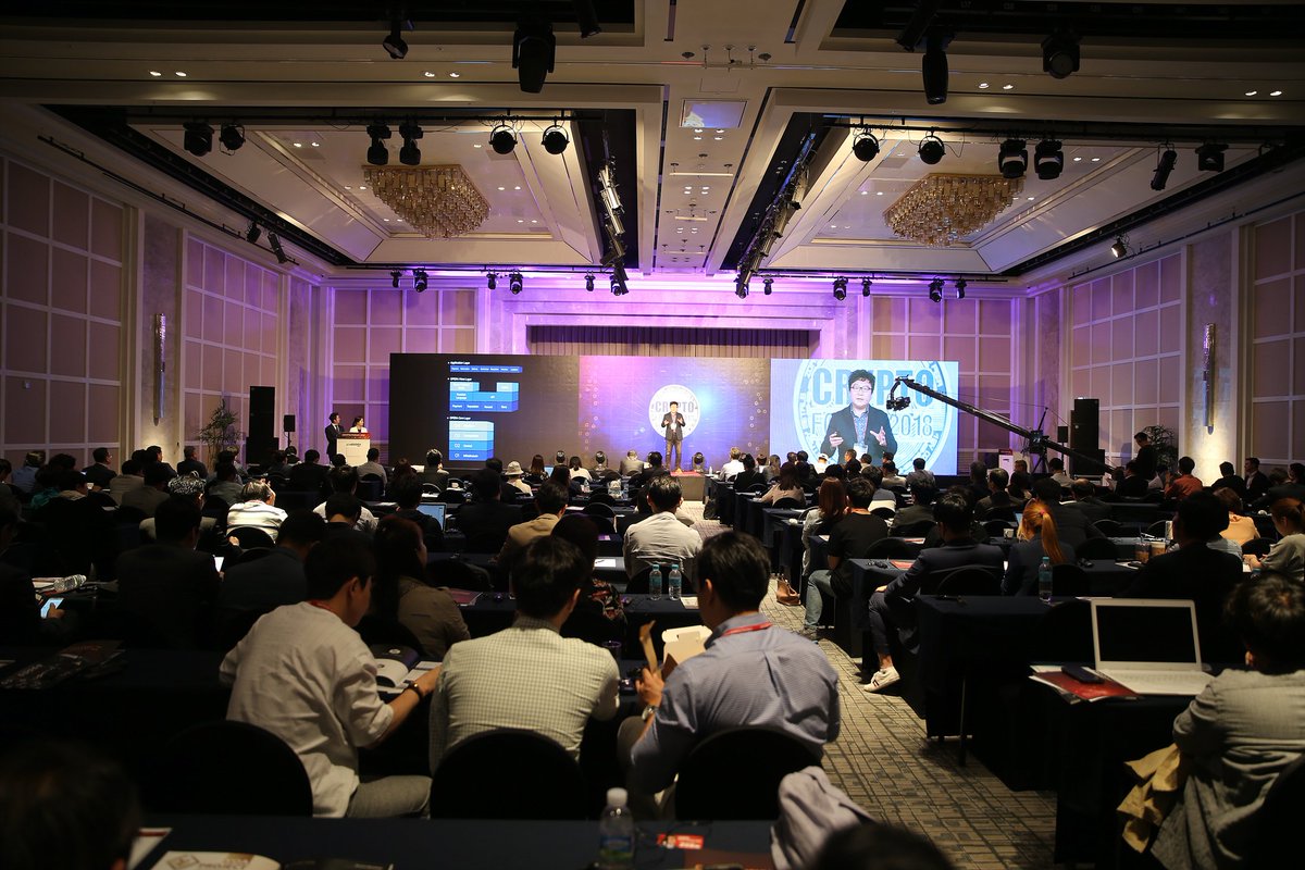 DConferenceIO's tweet photo. ByungIk Ahn, the CEO of FANTOM, speaking at Crypto Forum for Hotcoins! https://t.co/6ROppfpnJd