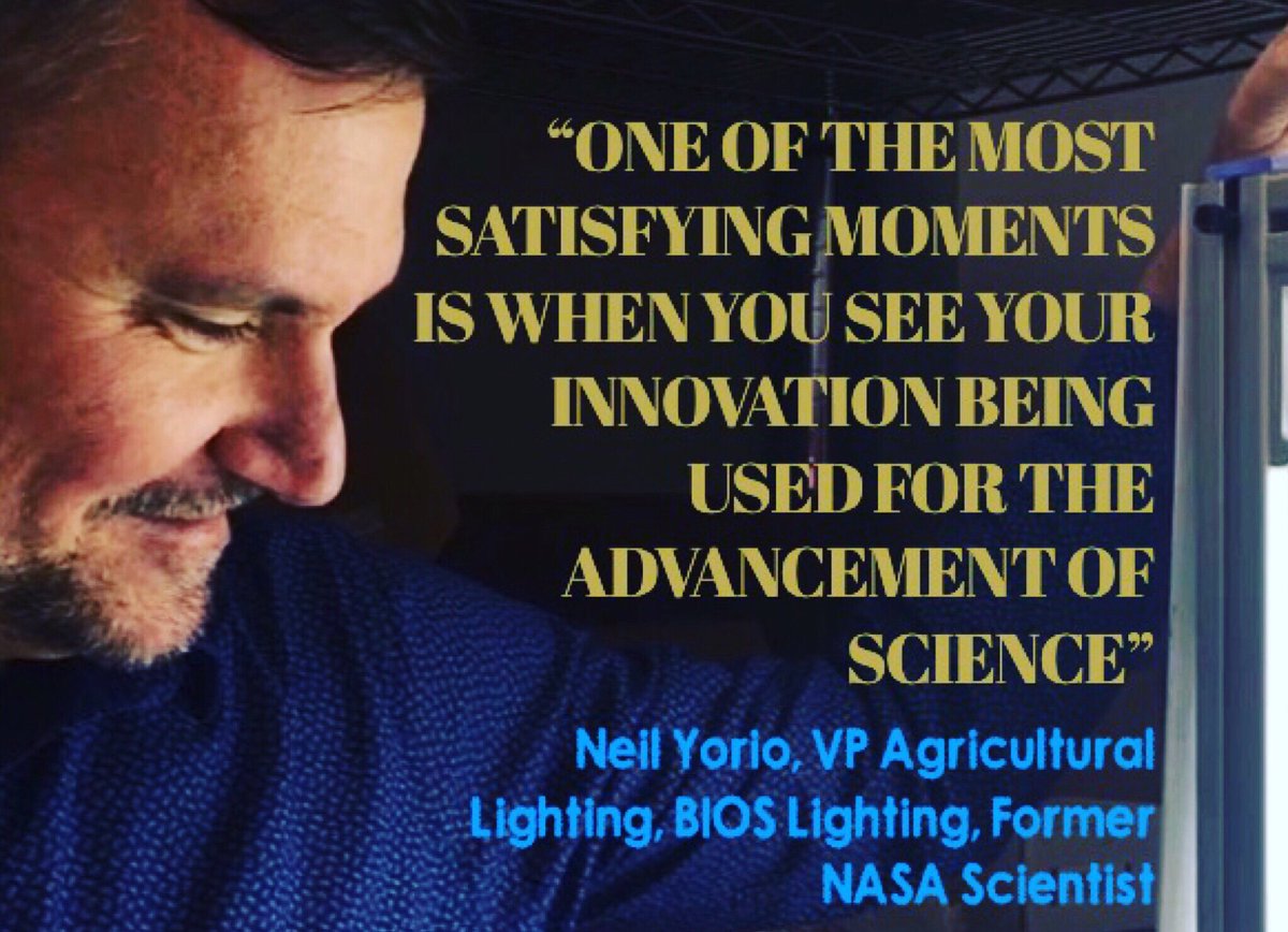 BIOSLIGHTINGLED's tweet photo. Here is Neil, admiring the BIOS #IcarusVi (at the Space Station Processing Facility, Kennedy Space Center) used in NASA space food production research. #wisdomwednesday #science #nasa #innovation #bioslighting https://t.co/cpCK6rxEwz