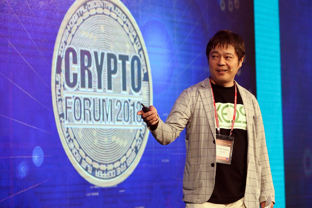 DConferenceIO's tweet photo. Takeshi Nojima, the Founder of XELS, speaking at Crypto Forum for Hotcoins! https://t.co/95hODXtUqT