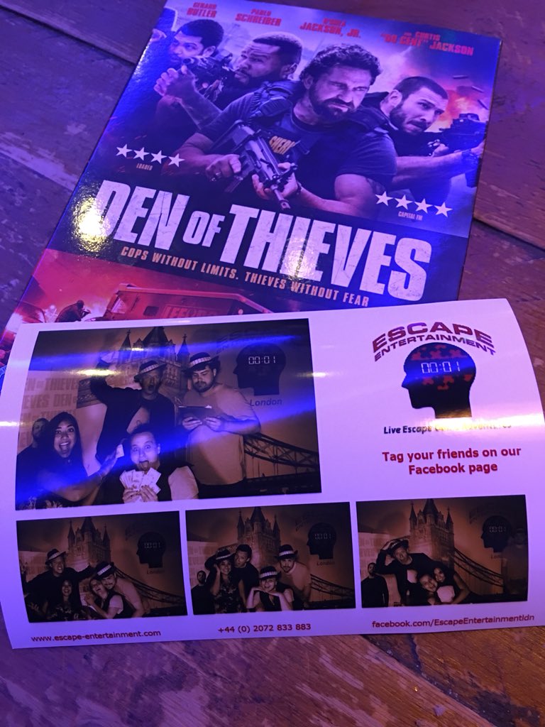 RhiannaDhillon's tweet photo. WE ESCAPED! We beat the #DenOfThieves but it was SO HARD. If you like a challenge, give #EscapeEntertainment a go! https://t.co/BNkfEDM1He