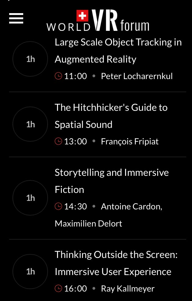 pichyaGames's tweet photo. The Annual World VR Forum is nestled in the Swiss Alps. My workshop will be the first masterclass of the day and I will be able to enjoy the rest of the summit after I'm done.
#AugmentedReality #ObjectTracking #ARmasterclass #Unity3D #Wikitude #WorldVRforum #WVRF18 #CransMontana https://t.co/MHK3XyV4UR