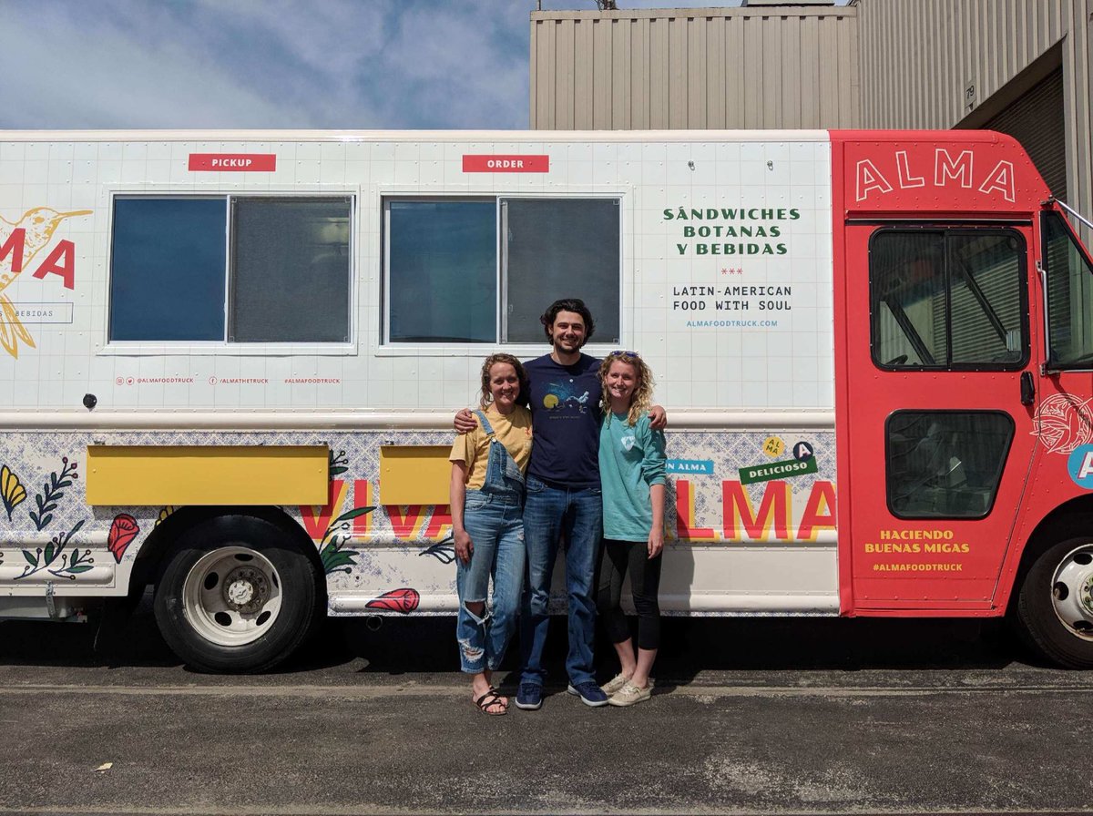 kelyamom's tweet photo. Kayla hits the road with her new venture!  #almafoodtruck, #forwardproductions, #bestsandwichesever! https://t.co/RKqkSL3AVh