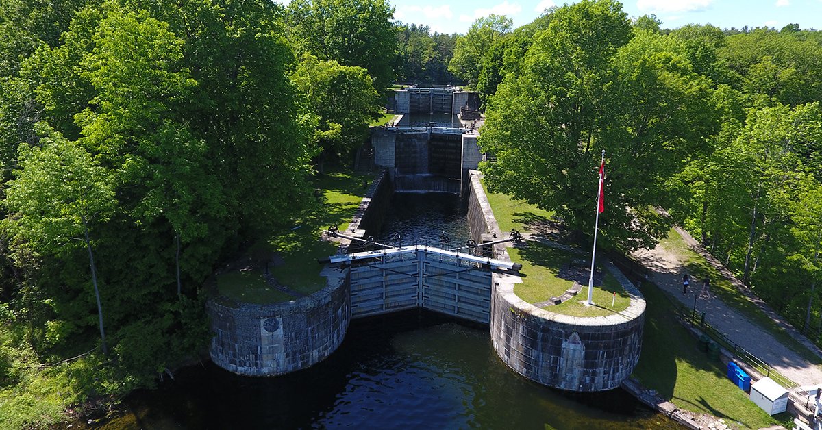 Did you know Jones Falls is home to the Great Stone Arch Dam, built to tame the large series of rapids following through one of the prettiest locations on the Rideau!