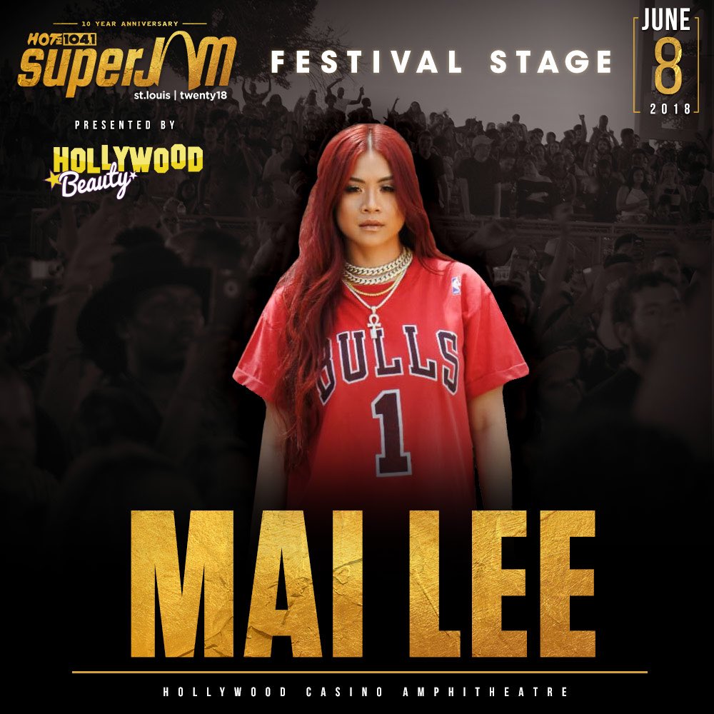 maileemusic's tweet photo. I will be performin at SUPERJAM this Friday. 6/8. Hollywood Casino Amphitheater. Festival Stage. 5:15p. See you there! #mailee #maileemusic #maileestl #skrskr #reddwilliams #stl #stlouis #LA #braddyoung #iheartvega #vietnamqueen #thetranempire #superjam #superjam2018 @Hot1041 https://t.co/SgXqDJoqCV