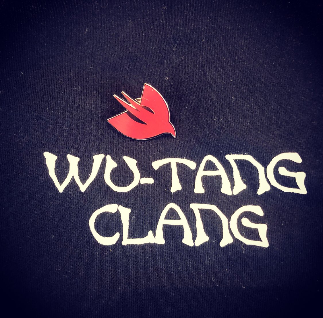 WuTang_Clang's tweet photo. We’re selling these limited edition pins for $5 to raise funds for charity groups which get people from minority groups into coding. @AndyyHope will be at the James Dempsey party tonight! Look for him in the black shirt. #WWDC18 https://t.co/hlgdX2SEYU