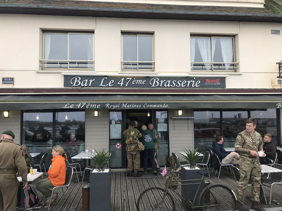 DrinkRM's tweet photo. Always an absolute honour and privilege! Re-traced #47Cdo insertion yomp, Gold beach to Port en Bessin today with 1 AGRM. PeB parade tomorrow. #amazing #truecourage #heroes #WeWillRememberThem https://t.co/73go16ao6v