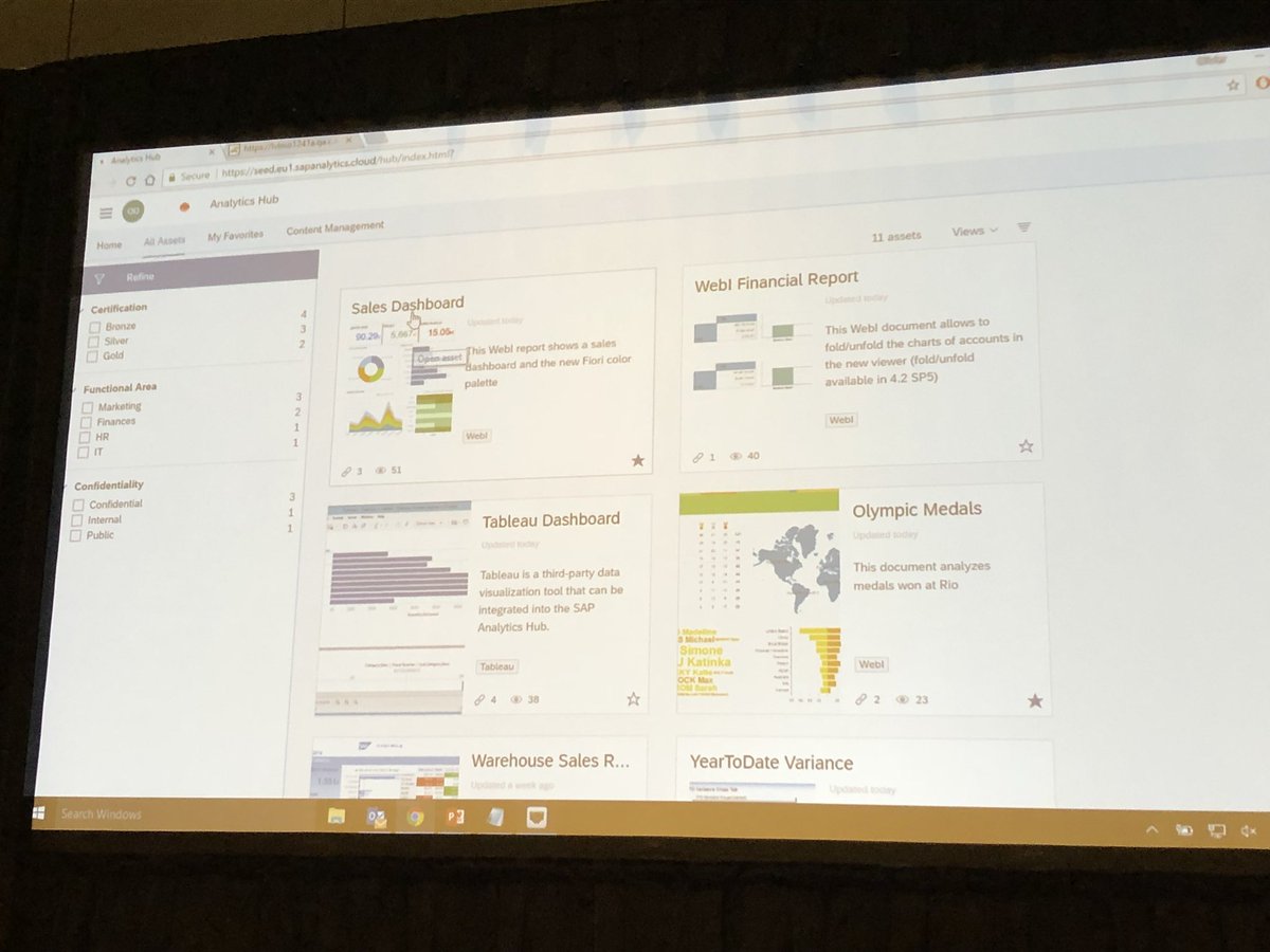 vagramuntflix's tweet image. 2nd day #SAPPHIRENOW wrap-up, major take aways @SAPAnalytics Cloud predictive will cover all today PA functions, BW4 migration paths @celonis process explorer and @sap #AnalyticsHub. 
Very exciting!
@seidor has been there and cant wait to share it with his clients, the ones!