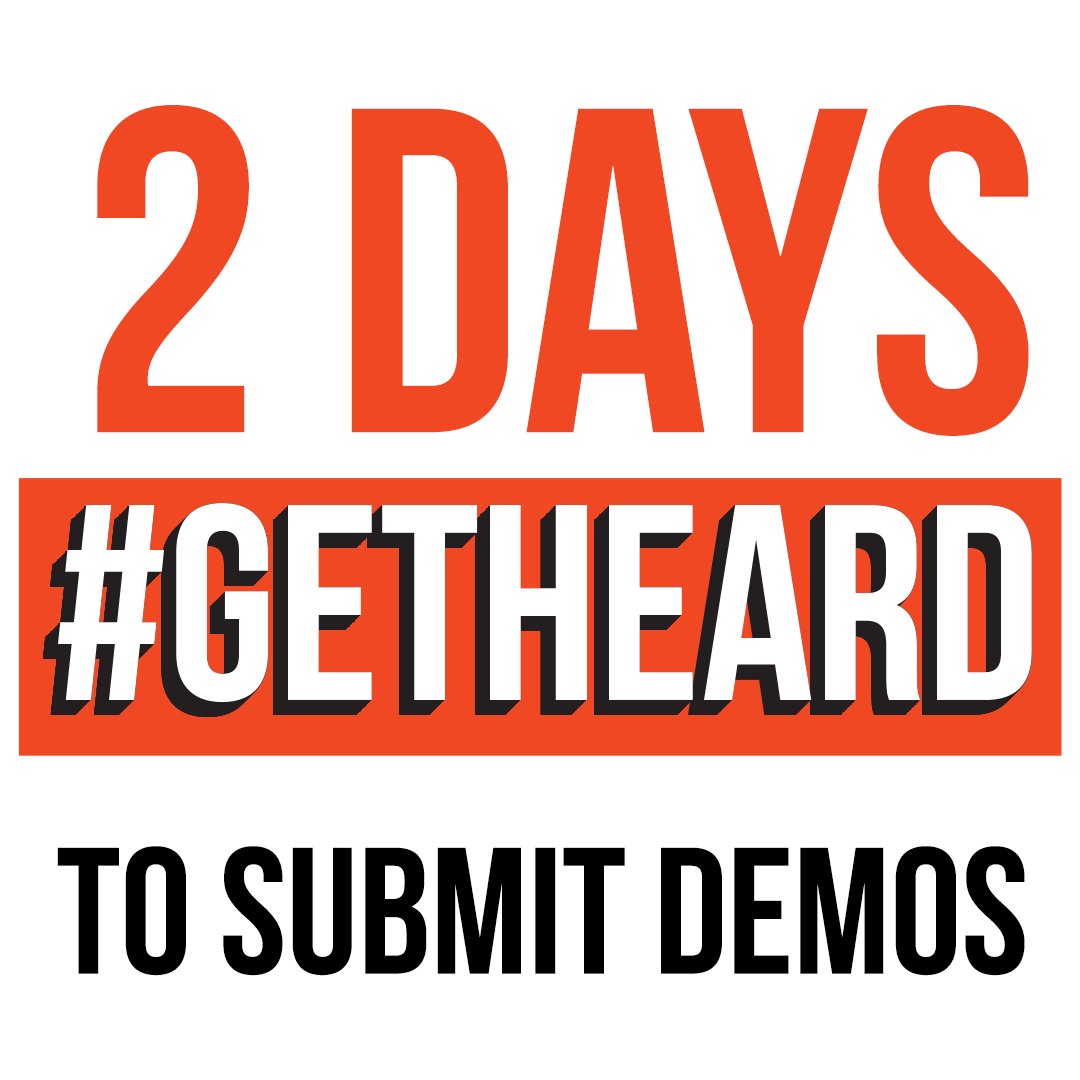 GirlsIRate's tweet photo. 2 DAYS LEFT!! Submissions close on FRIDAY, don't miss out! Female singers, songwriters, rappers and producers, submit your original demos for the chance to #GETHEARD by industry proffessionals and A&amp;R executives! 

Submit 👉 https://t.co/nczhhFwUyo

#JoinTheMovement https://t.co/Wg47Oqv1NJ