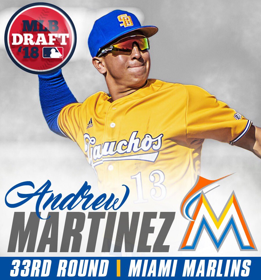 Congratulations to <a href="/415Drewjm/">Andrew Martinez</a> on being picked by the <a href="/Marlins/">Miami Marlins</a>!
