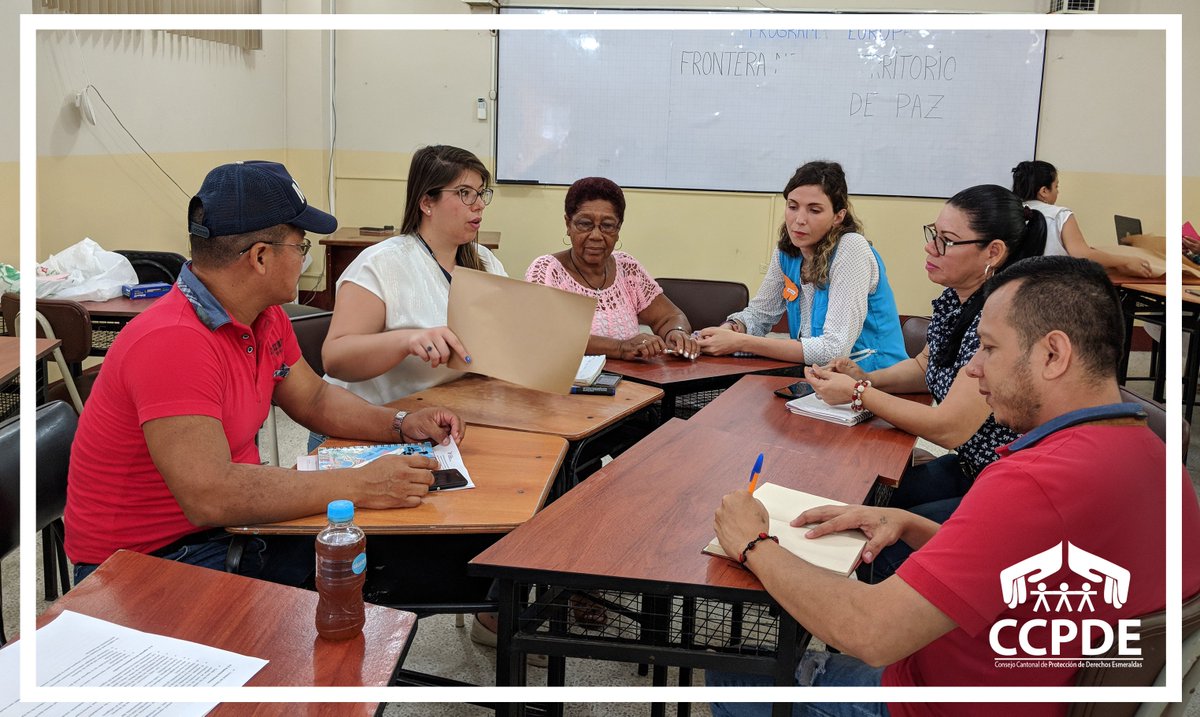 CcpdEsmeraldas's tweet photo. Hoy se realizó la mesa cantonal de protección de niñez y adolescencia con @unicefecuador, @CN_Igualdad, @ACNURamericas, @CcpdEsmeraldas, #Cainaf y @HIAS_ECUADOR. Próximamente se formará a funcionarios o mentores de #Unicef sobre protección de derechos, Código de la Niñez y más. https://t.co/NYCfCsllQe