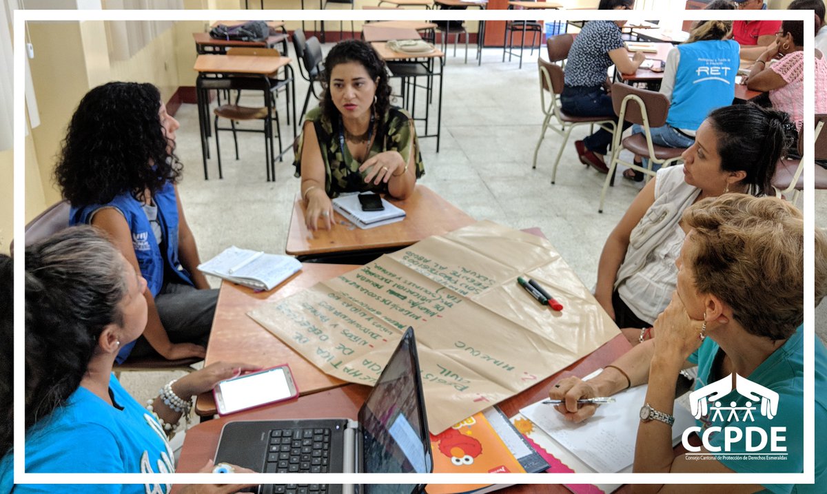 CcpdEsmeraldas's tweet photo. Hoy se realizó la mesa cantonal de protección de niñez y adolescencia con @unicefecuador, @CN_Igualdad, @ACNURamericas, @CcpdEsmeraldas, #Cainaf y @HIAS_ECUADOR. Próximamente se formará a funcionarios o mentores de #Unicef sobre protección de derechos, Código de la Niñez y más. https://t.co/NYCfCsllQe