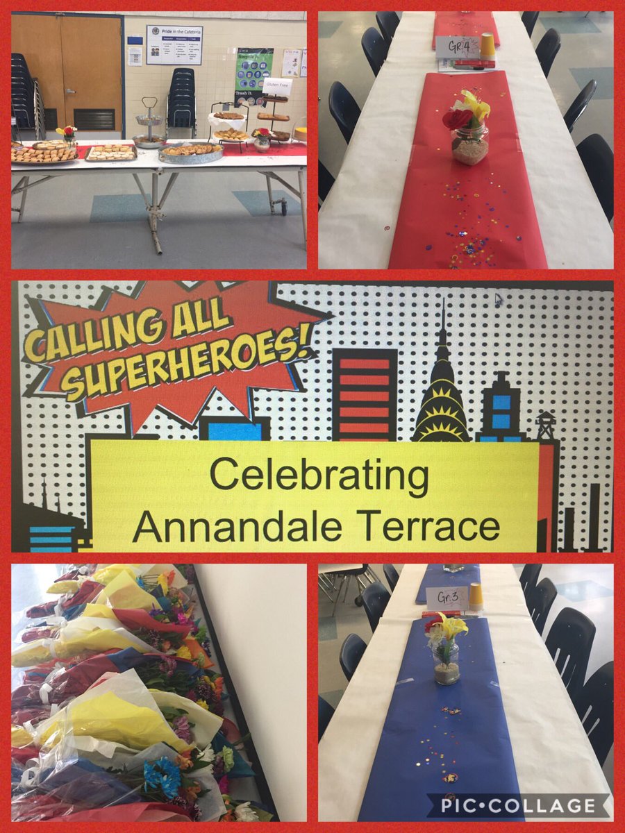 ApKaryn's tweet photo. Celebrating our Super Heros @The_Terrace_ES ! What a successful year! #teacherpower #FCPS #Region2 https://t.co/P14IfT9pI5