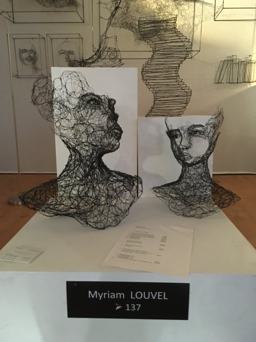 NDPL13's tweet image. Coup de cœur !
Myriam Louvel
Dessin au fil de fer noirci plein de finesse, de légèreté et de profondeur #sculpture #dessin #fildefer #visage  #ombre #lumière 

@myriamlouvel 
@SMARTAIX @aixmaville @IGersFrance