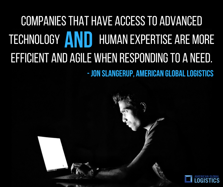 AGLsupplychain's tweet photo. Technology & a human component are critical factors in ensuring visibility, accessibility and transparency for your business. #SCSUS18 https://t.co/1SOMER1NwI