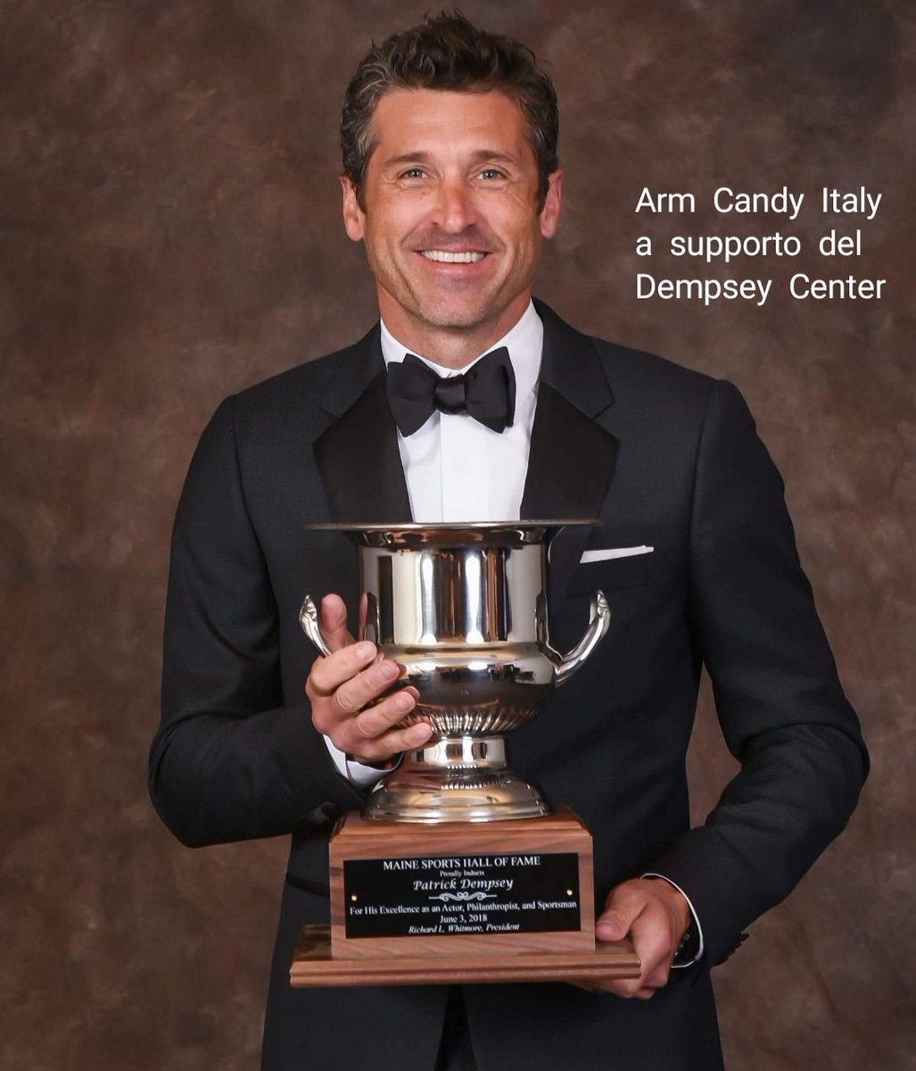 ARMCANDYITALIA's tweet photo. Welcome to Maine Sports Hall of Fame, @PatrickDempsey.
Through the #dempseychallenge benefiting the @DempseyCenters and @PorscheRaces team, the spirit of sport reveals one of its greatest side: bringing people together. Congrats to you and all 2018 inductees https://t.co/qG9OFjqaTm
