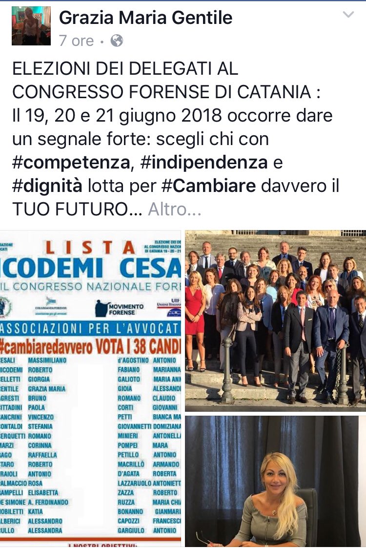 Grazia Maria Gentile (@avvgentilegm) on Twitter photo 