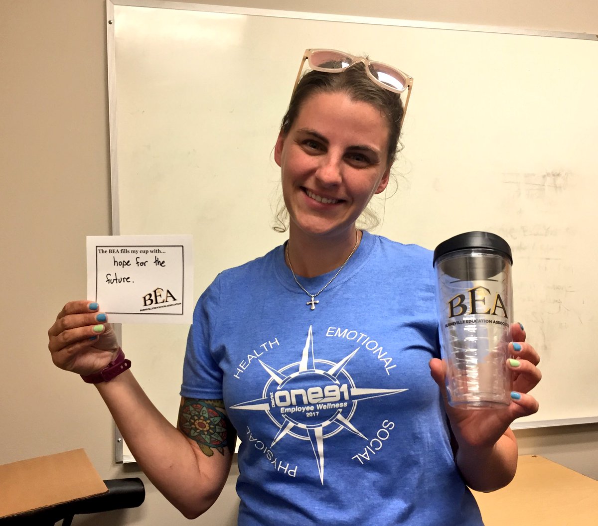 taranelson31's tweet photo. The BEA fills my cup with....encouragement, support, unity, hope.
#supportbea #thanksbea #cupsoverfloweth https://t.co/eDj66xO3yS