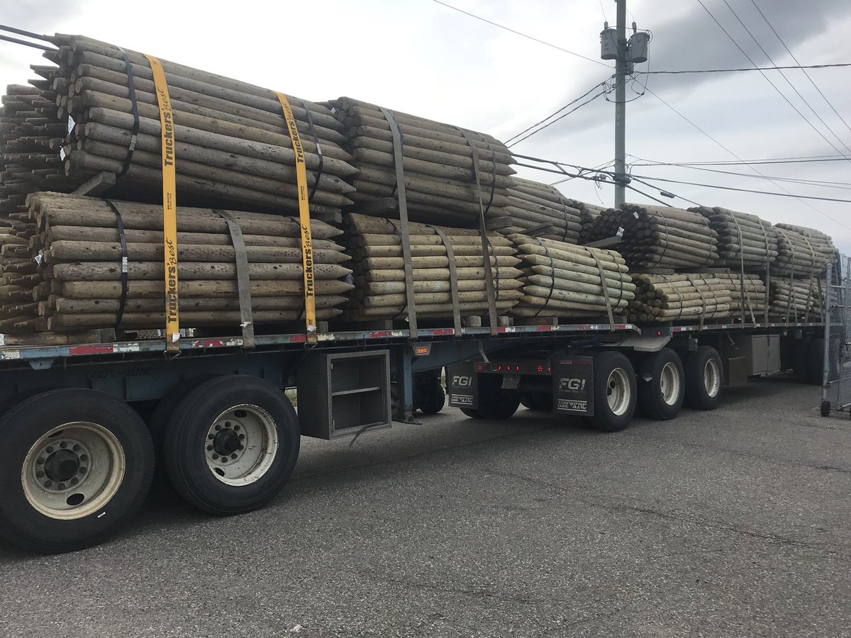 We just received another shipment of treated fence posts!