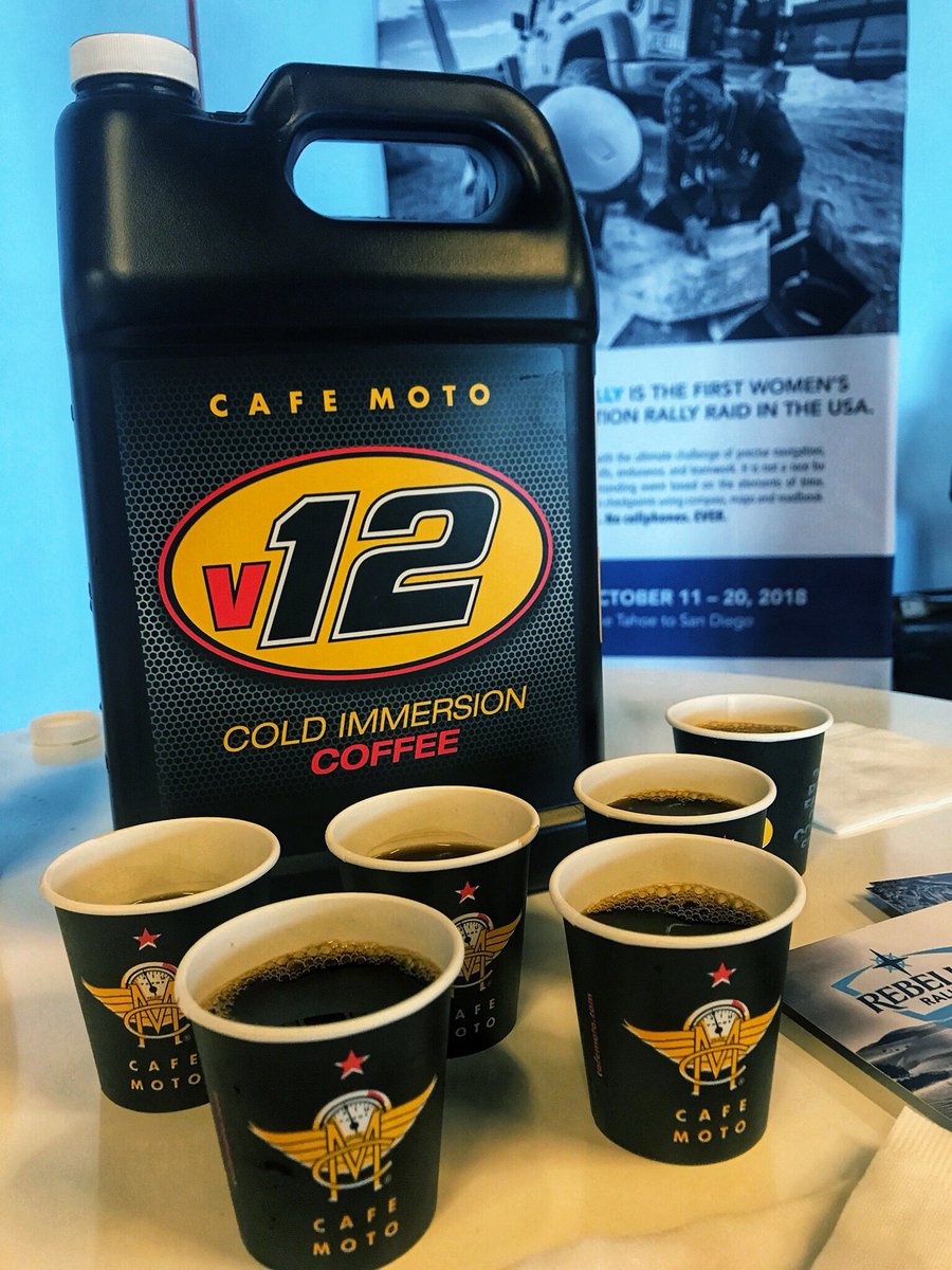 rebellerally's tweet photo. Crowd Favorite from last week: @CafeMoto V12 Cold Brew. With some seriously sweet packaging, it’s the perfect pick-me-up to get you going. #cafemoto #exploreLocate https://t.co/GtDnfMmMCJ
