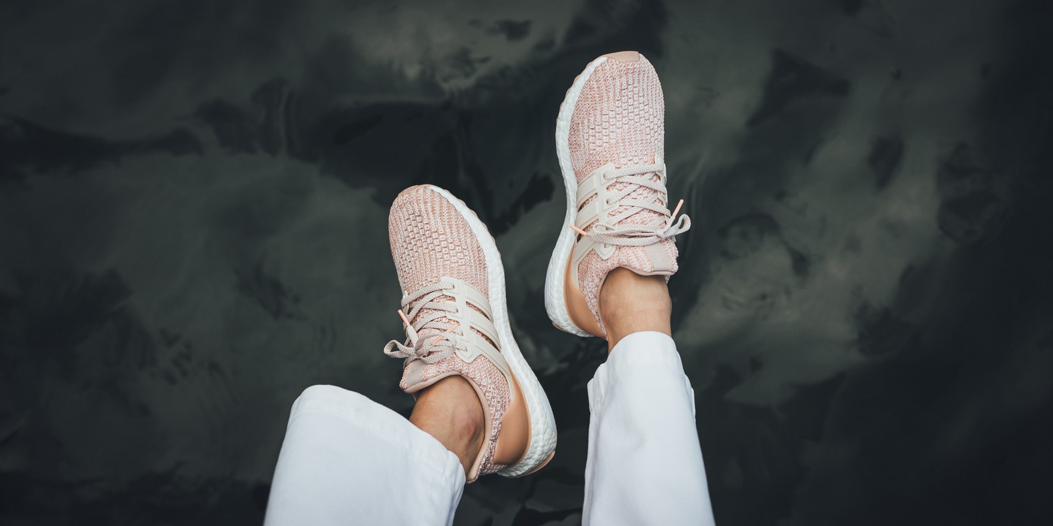 Adidas ultra boost ash pearl linen shop clear orange