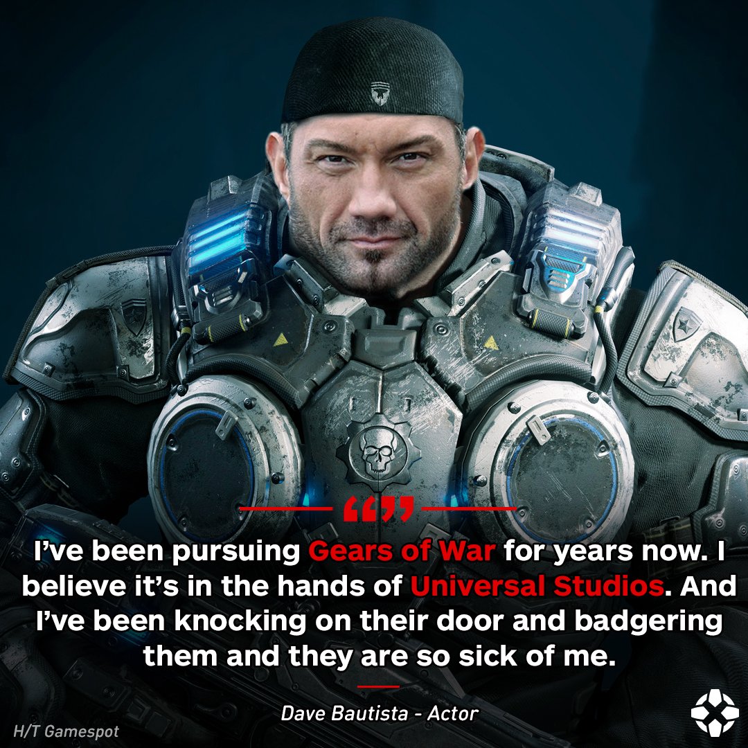 Dave Bautista Posts Video of Himself In Gears of War Armour: 'I Can't Make  This Any Easier' - IGN