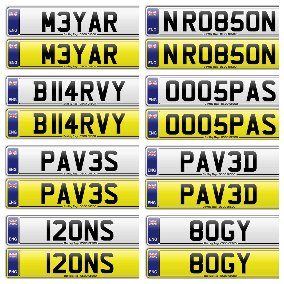 BentleyReg's tweet photo. 🏁 Private Number Plates available now 🏁 📱Contact us on 01268 711529 or DM 📩 us if you have any enquiries #numberplates #privateplate #personalisednumberplate #newcar #bmw #mercedesbenz #vw #audi #rangerover #germancars #18plate #newcar #firstcar #ford #mitsubishi #vwgolf https://t.co/JCNEVRHX8U