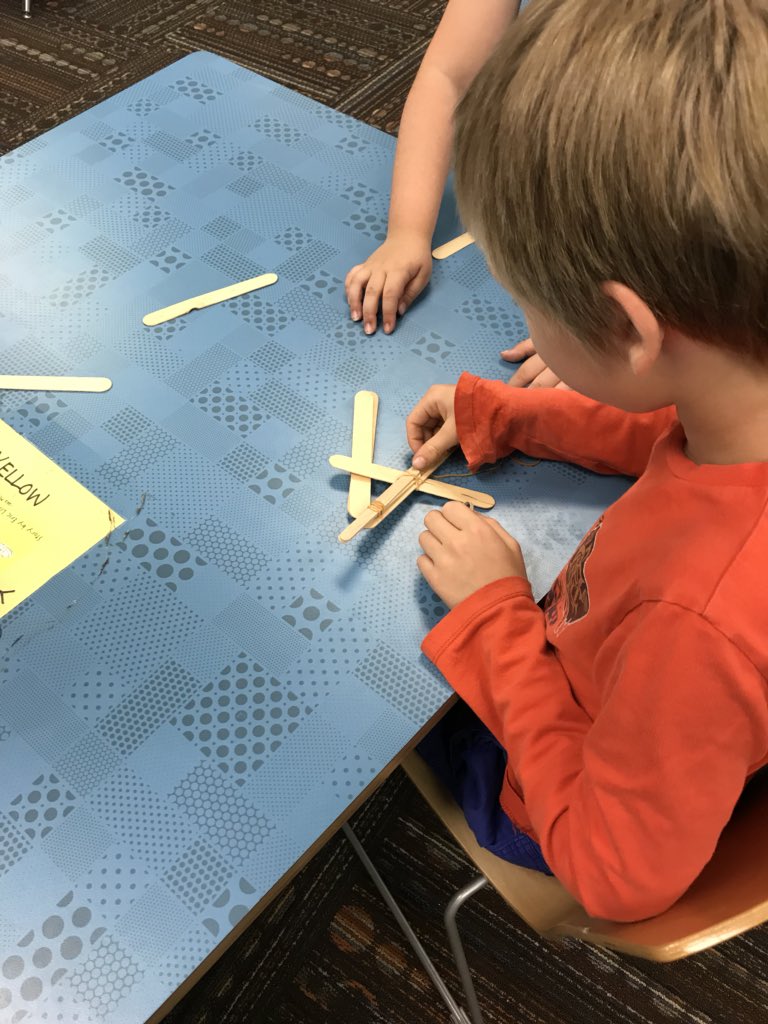 cp_library's tweet photo. Let’s get #Making with Catapults in #CPLibrary! All you need is some rubber bands, popsicle sticks, and determined minds! #MakerEd #MakerspaceChallenge #Catapults #STEM https://t.co/DhlR1z6tJX