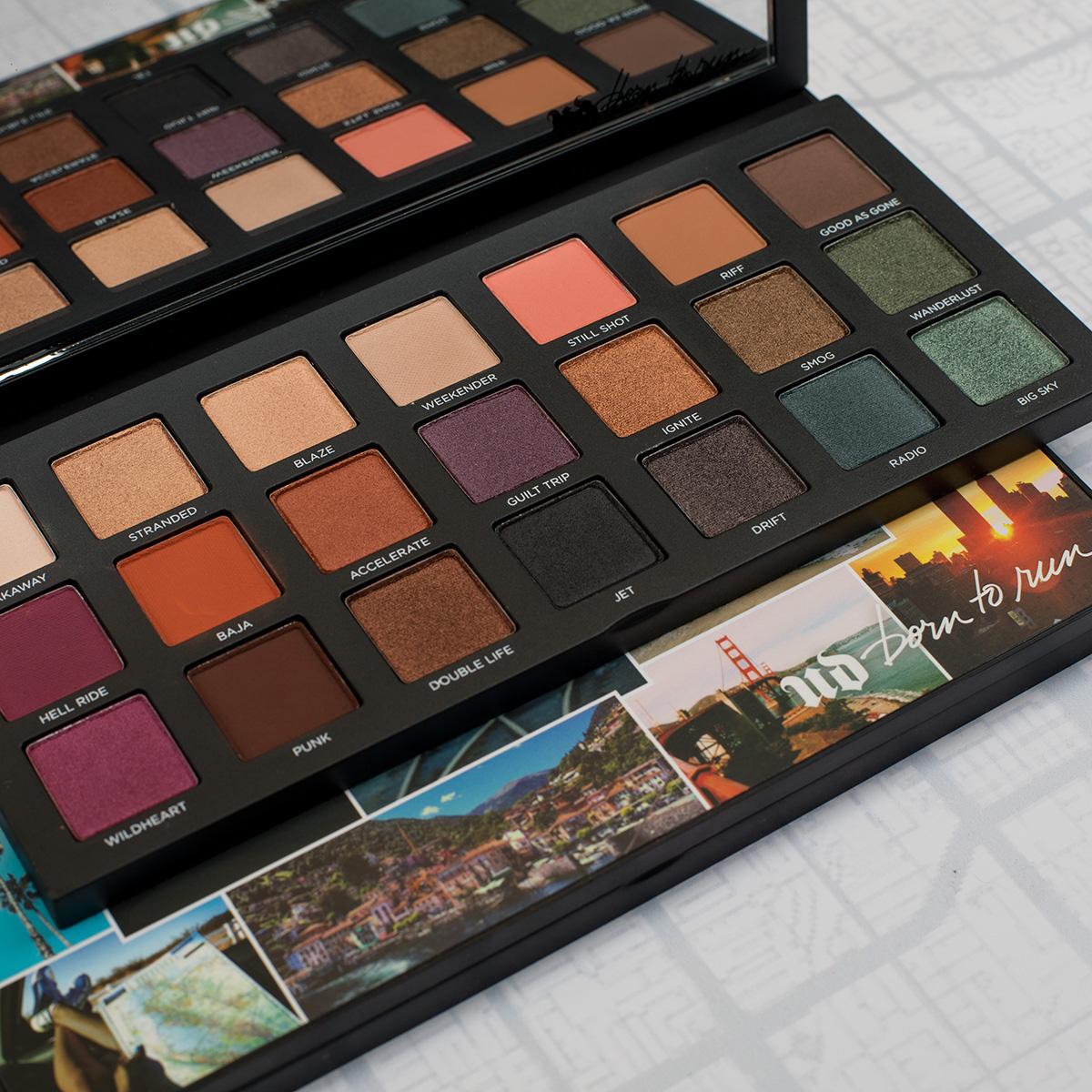 UrbanDecay's tweet image. Any look 😍 Anytime ✈️ Anywhere 🗺 With 21 shades ranging from mattes like Baja &amp;amp; Punk to shimmers like Big Sky &amp;amp; Wildheart, our NEW Born to Run Eyeshadow Palette is your ultimate travel companion. Coming soon for $49. Which shades are calling your name? #UrbanDecay #BornToRun