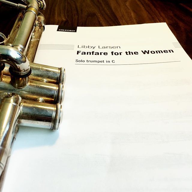 adamfishertpt's tweet photo. New music came today- can’t wait to get started on this one! .
.
.
#trumpet #libbylarsen #music #musician #milwaukeemusic #mkemusic #brass #women #fanfare #ctrumpet https://t.co/o3aibHxxno https://t.co/jZFyLzGIzq