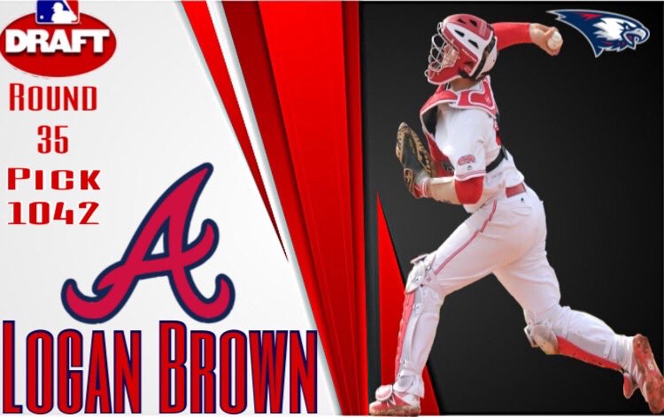 Congratulations to Logan Brown @LoganBrown14 on being selected in the 35th round of the 2018 MLB Draft by the Atlanta Braves! 

#MLBDraft #USIBaseball