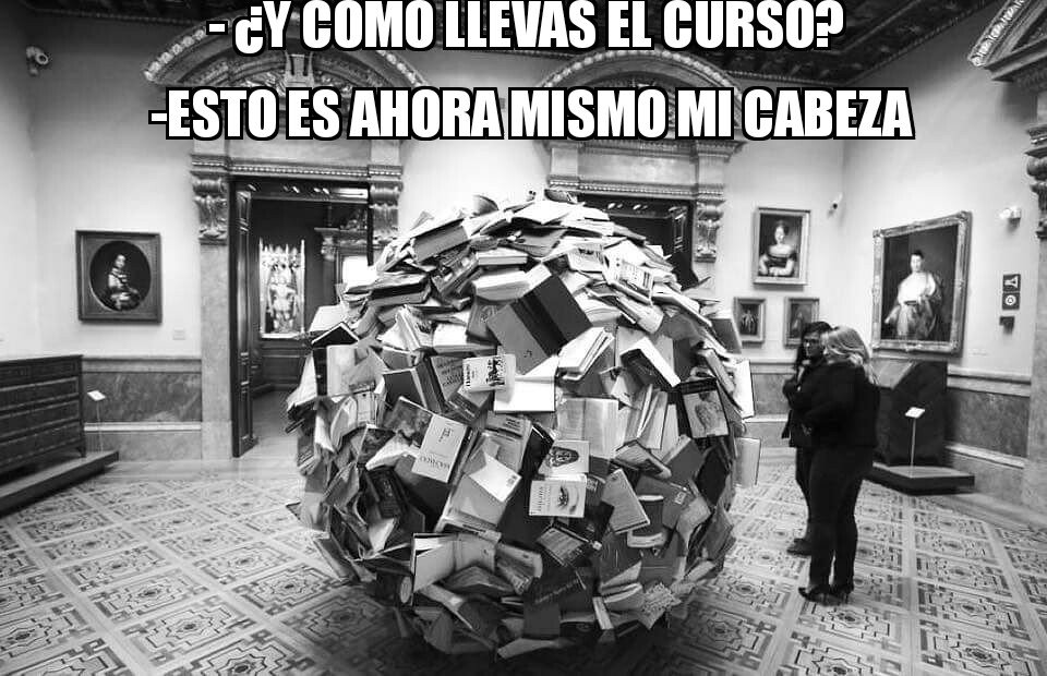 bioloenfurecida's tweet photo. -¿Y cómo llevas el curso?
- Esto es ahora mismo mi cabeza https://t.co/kNvUdx8t0W