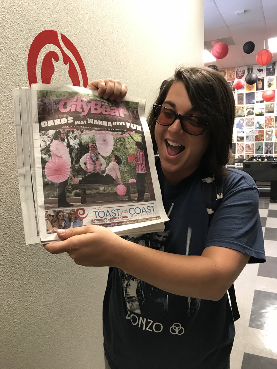 Jenny, Josh, and Shelbi's band <a href="/thehavnauts/">The Havnauts</a>  is on the cover of this week's <a href="/SDCityBeat/">San Diego CityBeat</a>  ! Go grab a copy!