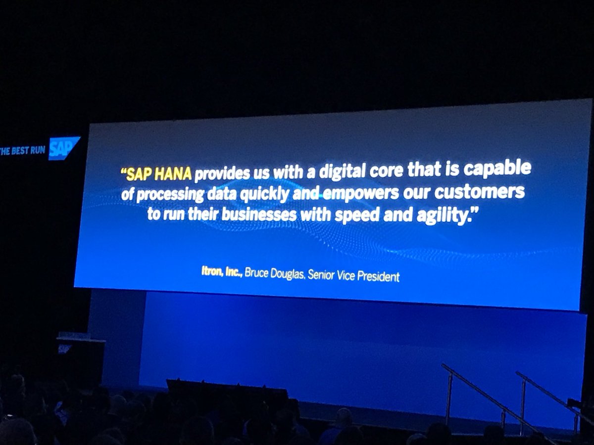 Itron and SAP ISV partnership #SAPPHIRENOW #SAPPHIRENOW2018