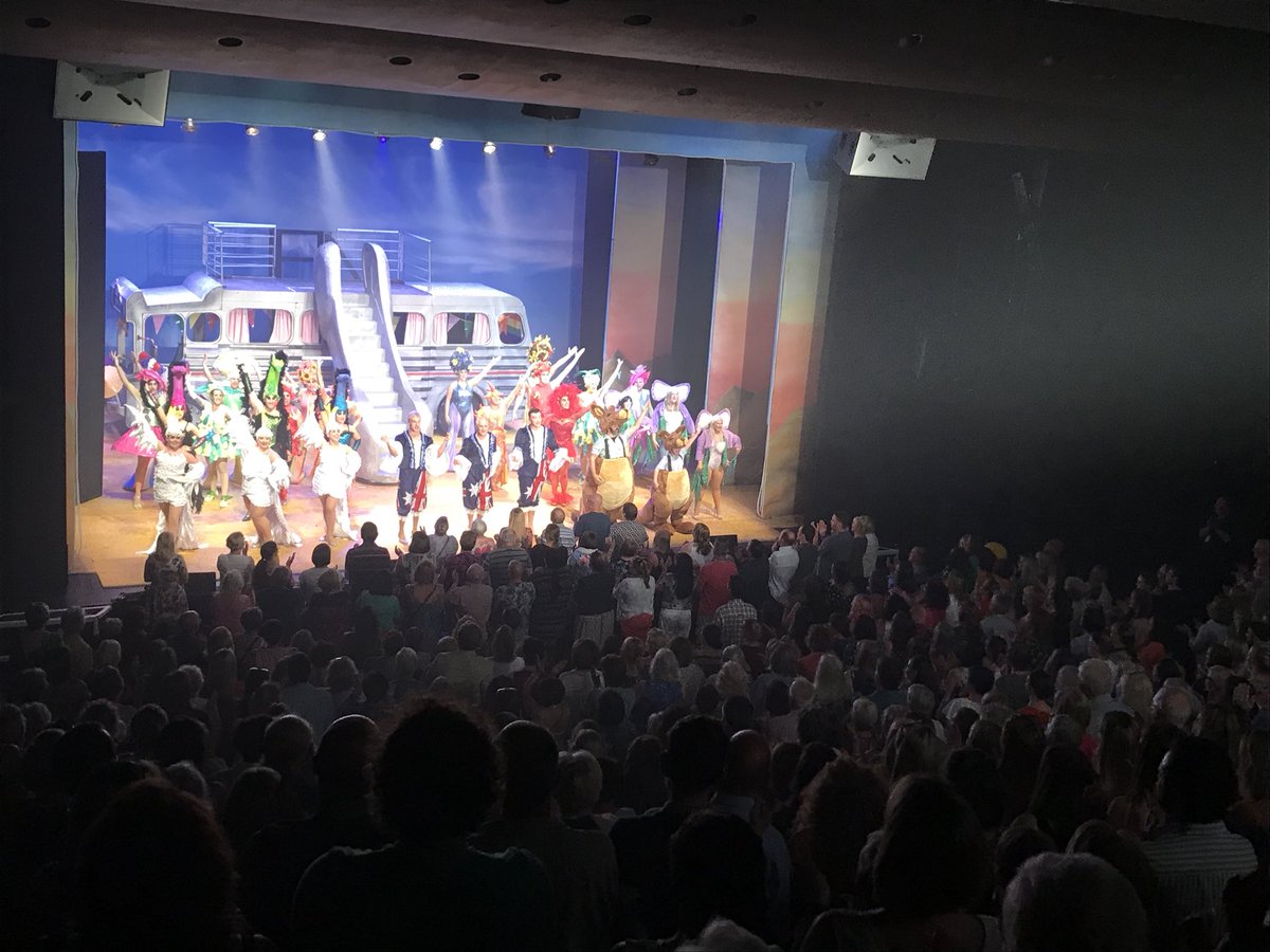 tiptoptheatre's tweet photo. A full house and a full standing ovation at the end of the show. What a great start to our run of Priscilla. 
Check the website for tickets - but be quick!! https://t.co/W3CL82CTKe