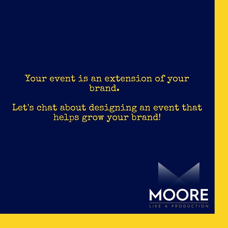 Moorelap's tweet image. Does your event reinforce your brand?  Let's chat!

#EventProfs #LiveEvents #EventDesign #EventStrategist #LiveTheExperience