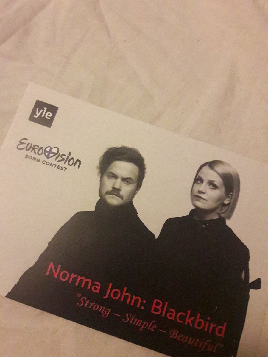 davidlimbo's tweet photo. La joie de représenter ton pays a l'Eurovision #Throwback #Eurovision2017 #Finland #NormaJohn https://t.co/k956naXVkW