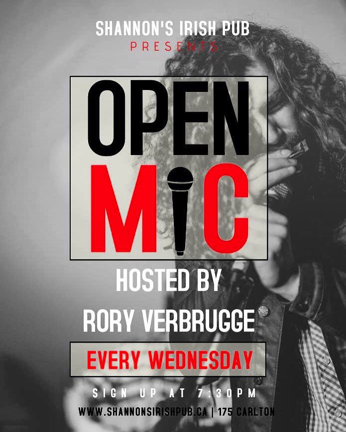 Shannons_pub's tweet photo. Love to sing? Have a song or two you would like to try in front of a crowd? Join Rory Verbrugge on the Jameson Stage for Open Mic Night, and if you do you get a free Beer! #sipwpg #finditdowntown #openmic #freebeer #mbmusic @downtownpeggy @downtownwpgbiz @redkingofbruges https://t.co/MnqbQ5ugX1