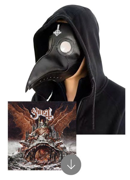 thebandGHOST's tweet photo. [MESSAGE FROM THE CLERGY] 

We wish to inform you if you haven't purchased your digital copy of #Prequelle yet, we urge you to do so...available now with special Ghost merchandise. https://t.co/e9kSf92LvH https://t.co/4eCaJM6w8d