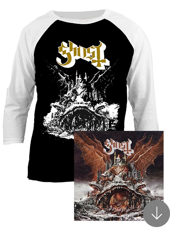 thebandGHOST's tweet photo. [MESSAGE FROM THE CLERGY] 

We wish to inform you if you haven't purchased your digital copy of #Prequelle yet, we urge you to do so...available now with special Ghost merchandise. https://t.co/e9kSf92LvH https://t.co/4eCaJM6w8d