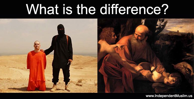 firstmuslim's tweet photo. @MullahvsAllah @TarekFatah Its not only the stoning that Mohammad copied from the Jews, but the Muslims copied the story of Abraham from Judaism and exposed the immorality with it the same way the Christians did, by concluding that attempting to kill  or killing the innocent is not immoral. https://t.co/pI32YwHTdy