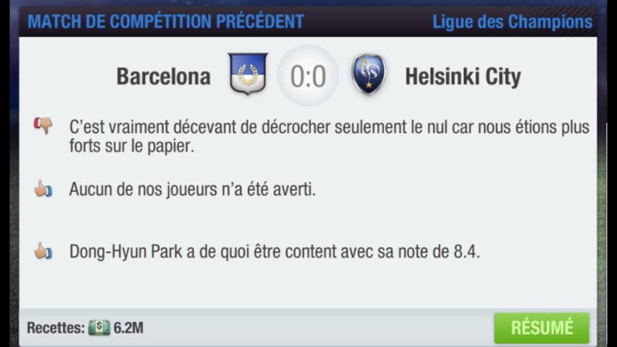 helsinki_fc's tweet photo. 🏆 Champions League - Group A
🏟 Barcelona : 0-0
It’s a poor draw that we had made at the Camp Nou. 
The only good new of this draw is that we are qualified into the next round as the header of the Group A !
#ForTheCity https://t.co/SVsW0KgSHq