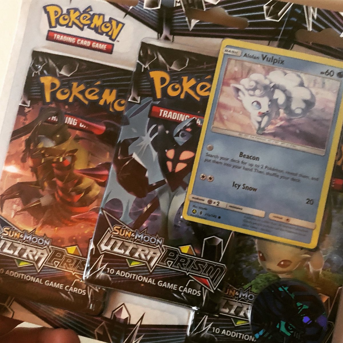 staybanproof's tweet photo. Got some more forbidden light packs to open on the channel! 🤘#BanproofArmy #PokemonTCG https://t.co/crY1AsPFpa