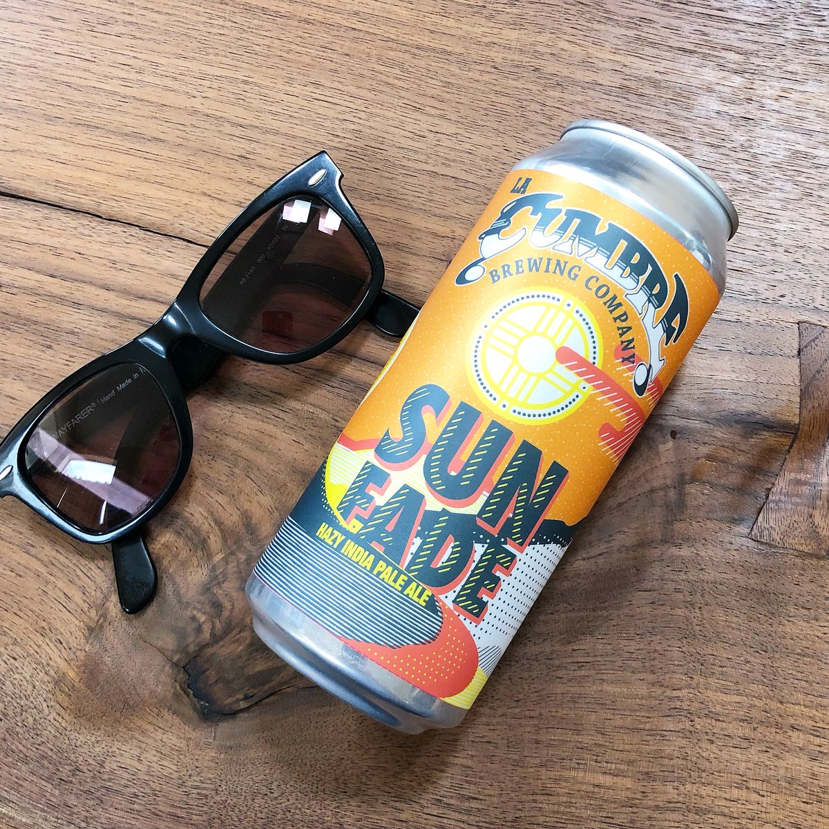 LaCumbreBrewing's tweet photo. Sun Fade. Available Friday at noon at the taproom. See you there?
#craftbeer #sunfade #😎 https://t.co/Q2Rf4vdns4