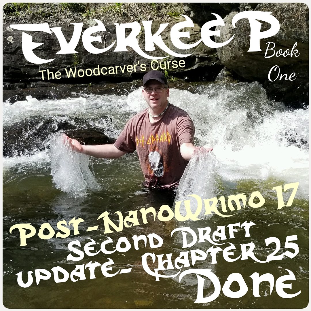 I'm currently sitting at 64k words on my second draft of EVERKEEP. My #middlegrade fantasy novel. Up from 50k post #NanoWrimo17
25 chaps of 38. #MG 
Going to keep pushing and #nevergiveup #neverstopwriting 
#amwritingfantasy #WIP #amwriting  #authorslife @_KimChance @Moss_Whelan