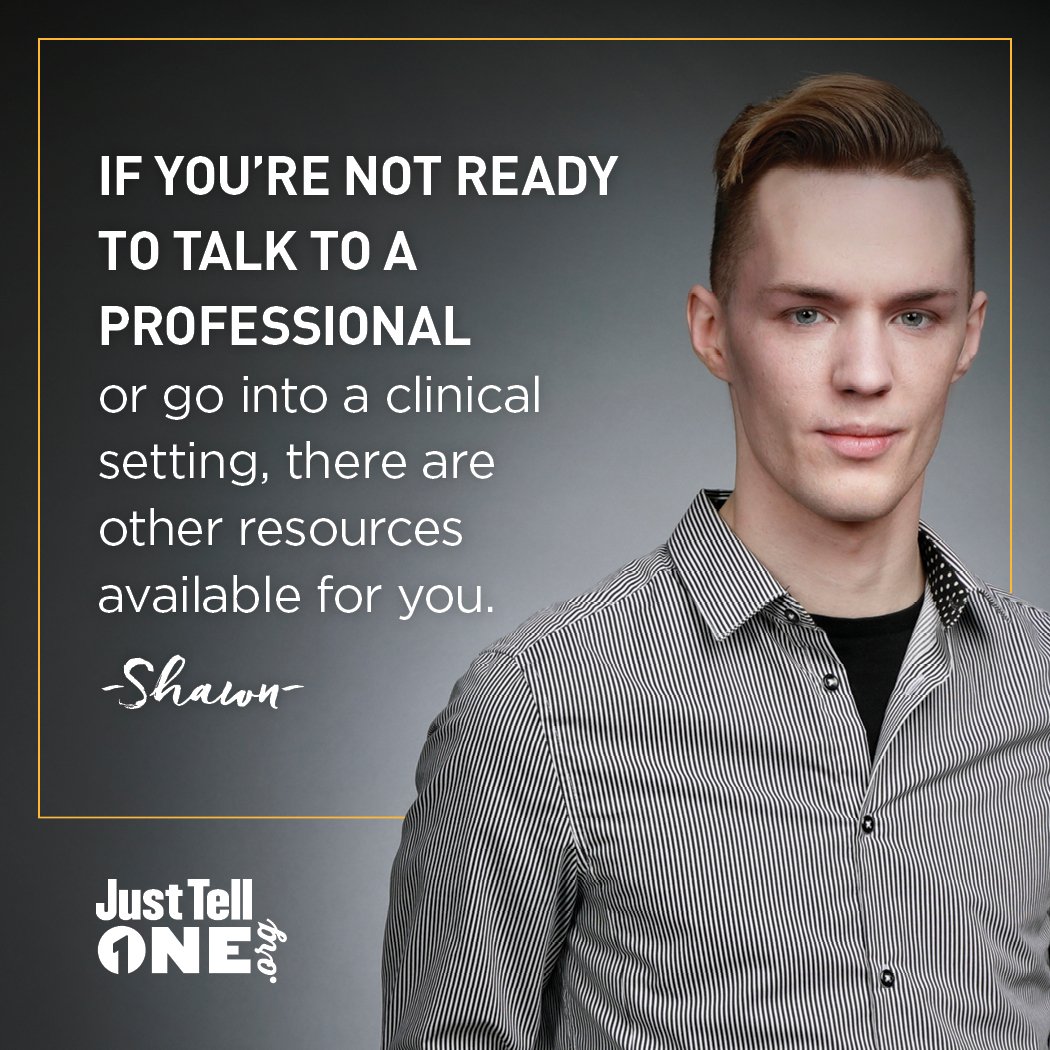JustTellOne's tweet photo. Shawn’s #JustTellOneTip: There are many #addiction resources available. Find the one you’re comfortable with. https://t.co/tu74WplvgJ