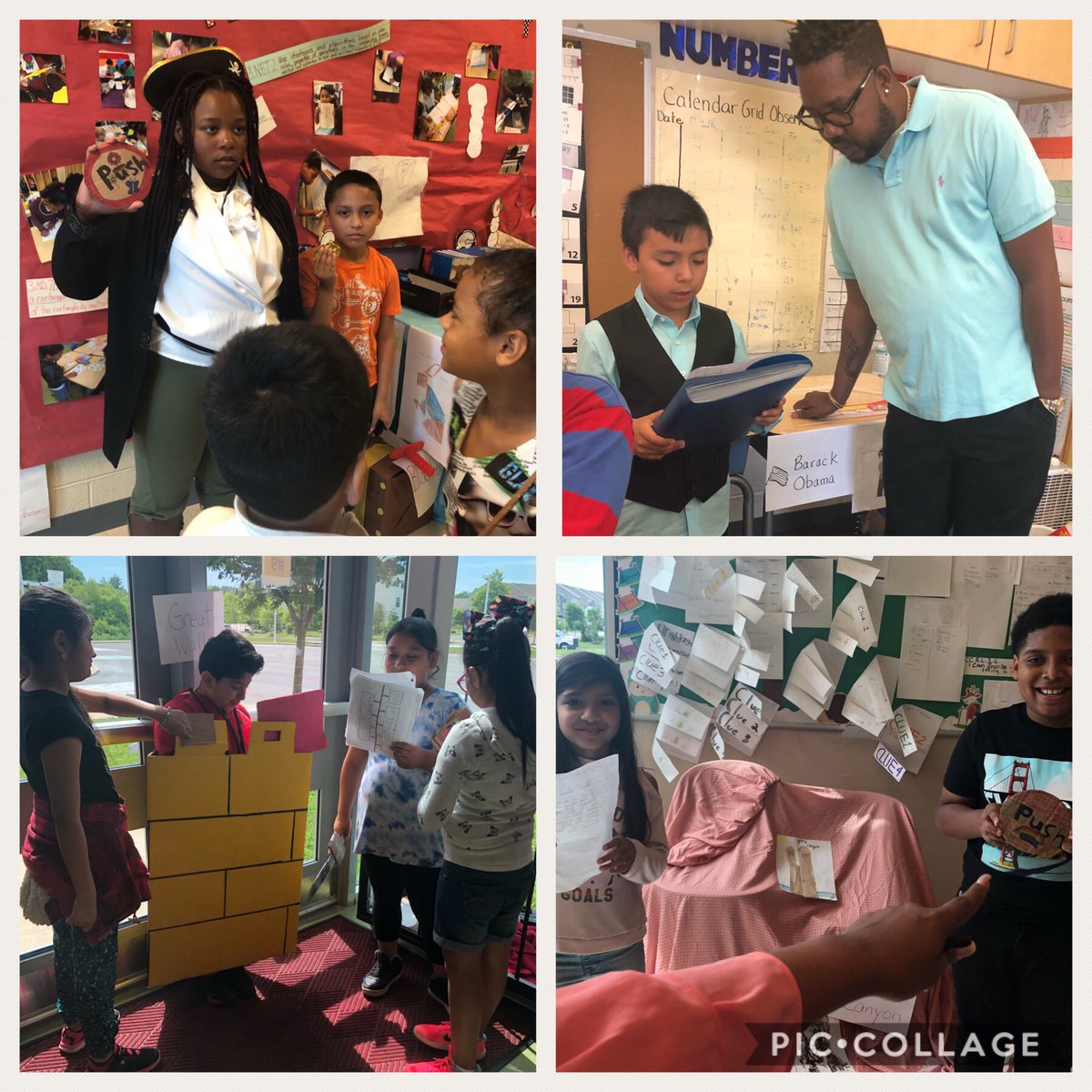 clayfoster315's tweet photo. Human Time Line...Third Grade Historical Figure Wax Museum at #OberleES @ChristinaK12 #humantimeline #research #CSDpride #culminatingactivity https://t.co/KHRlAjMRt3