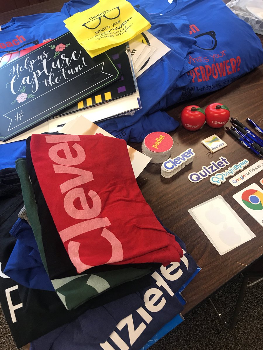 4 days until TechStravaganza 2018! And the SWAG is almost ready! #modocedtech
