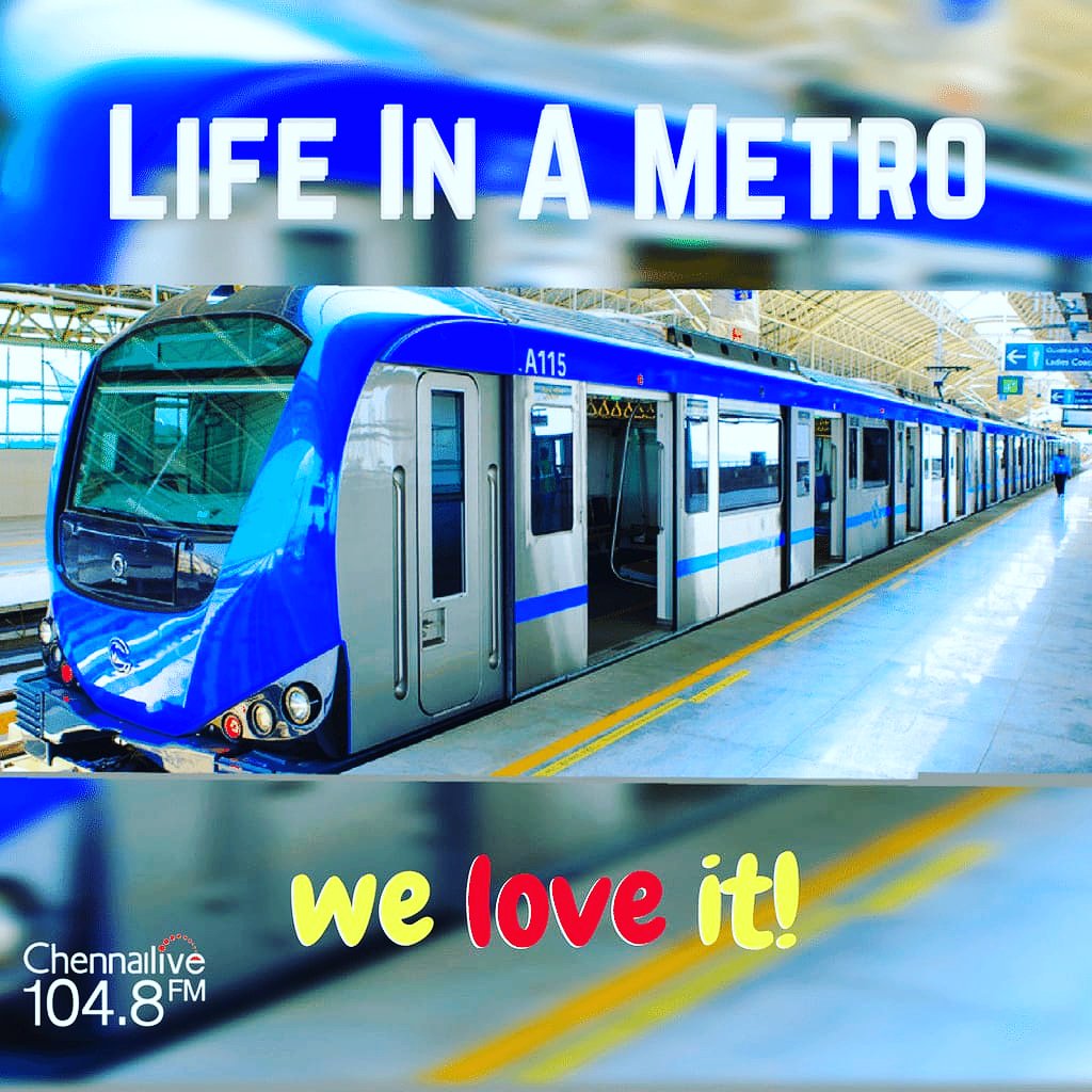 chennailive1048's tweet photo. Dodge traffic, travel in comfort with the Chennai Metro rail. The first city in our country to connect the central railway station, mofussil bus-stand and airport, love your life in a metro.
#metro #chennai #metrorail #easygo #fasterbetter #avoidrushhour #urbanfashion https://t.co/1r1EViEPS8